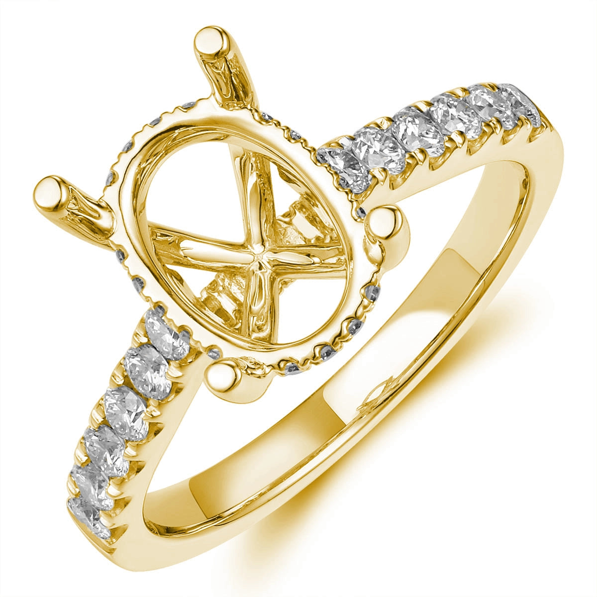 Engagement Collections Engagement Rings in Yellow Gold containing Diamond 467138