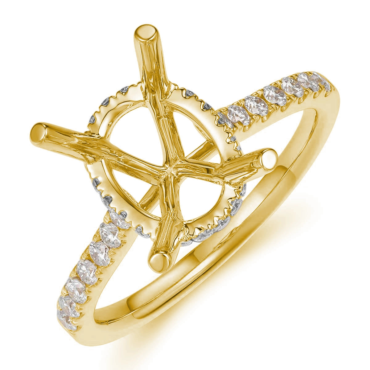 Engagement Collections Engagement Rings in Yellow Gold containing Diamond 467140