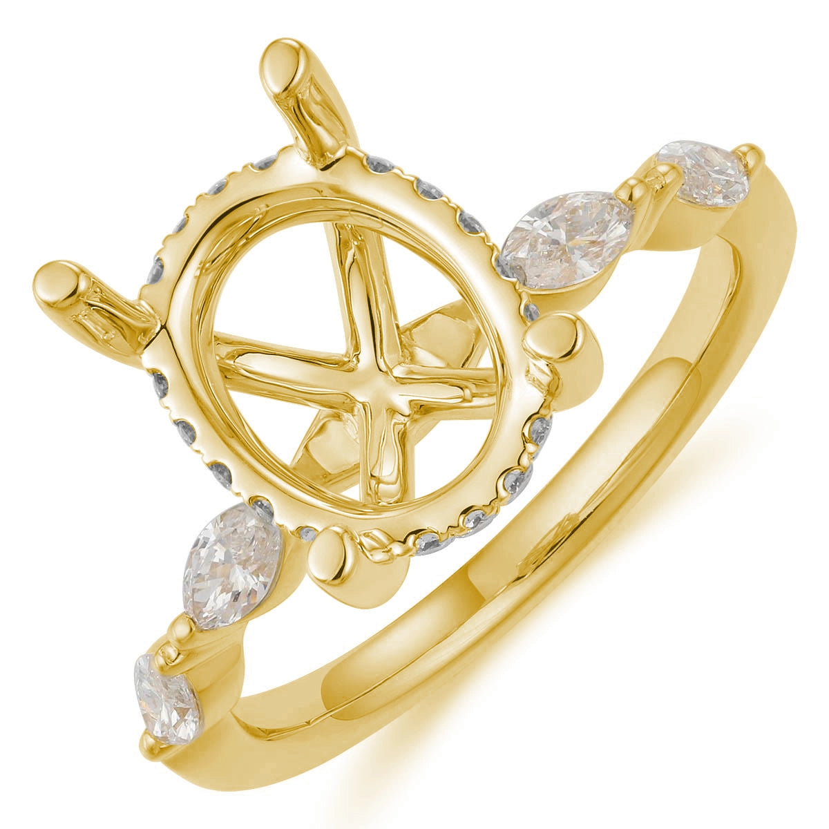 Engagement Collections Engagement Rings in Yellow Gold containing Diamond 467143