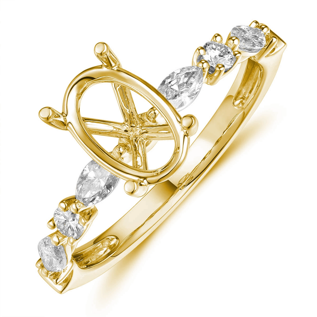 Engagement Collections Engagement Rings in Yellow Gold containing Diamond 467144