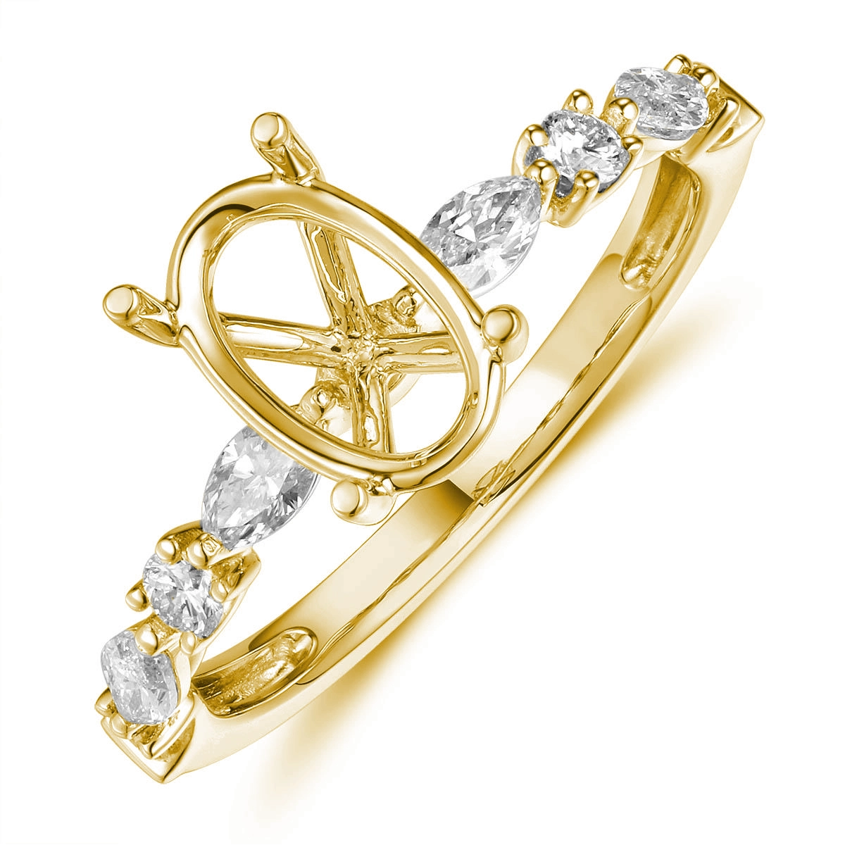 Engagement Collections Engagement Rings in Yellow Gold containing Diamond 467144