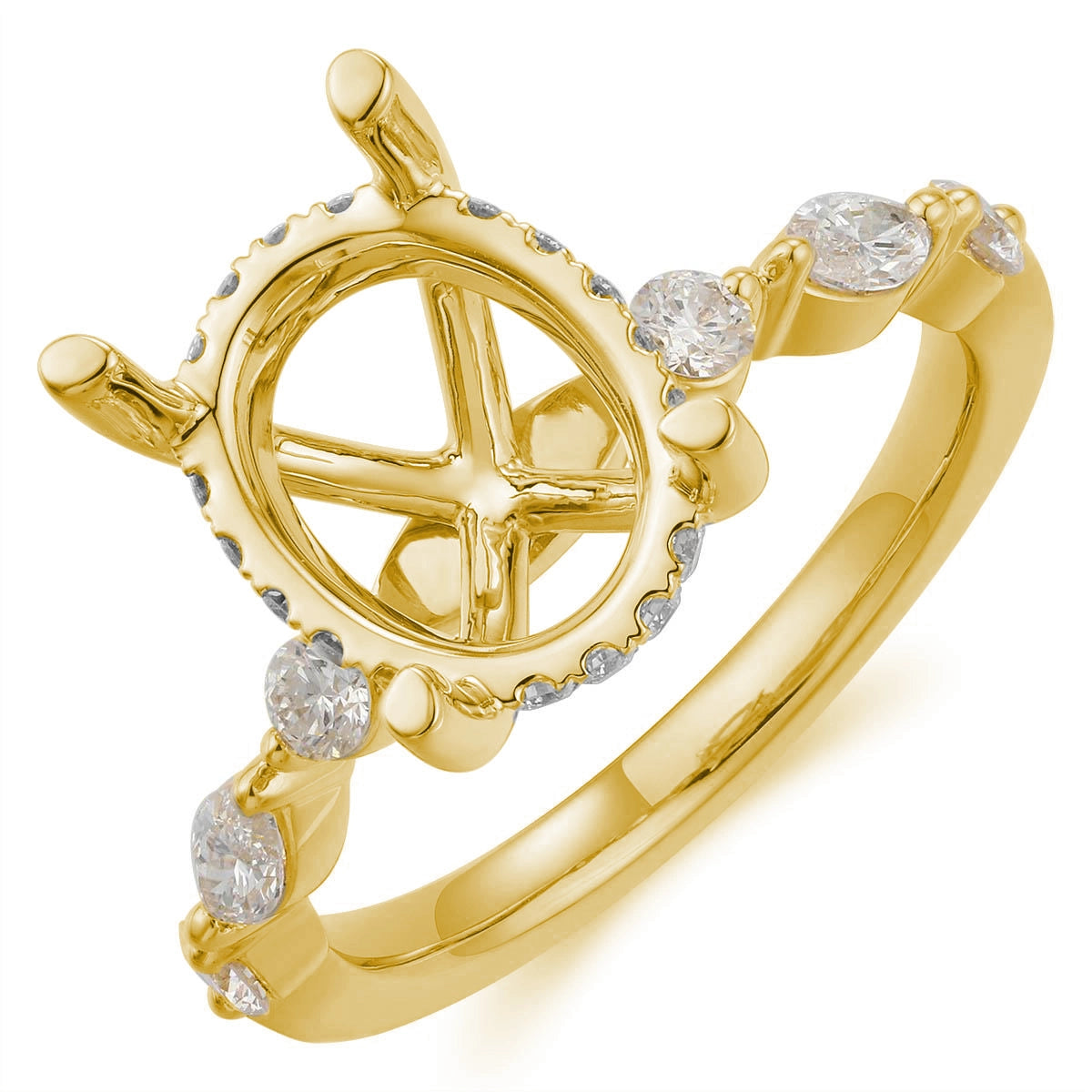 Engagement Collections Engagement Rings in Yellow Gold containing Diamond 467145