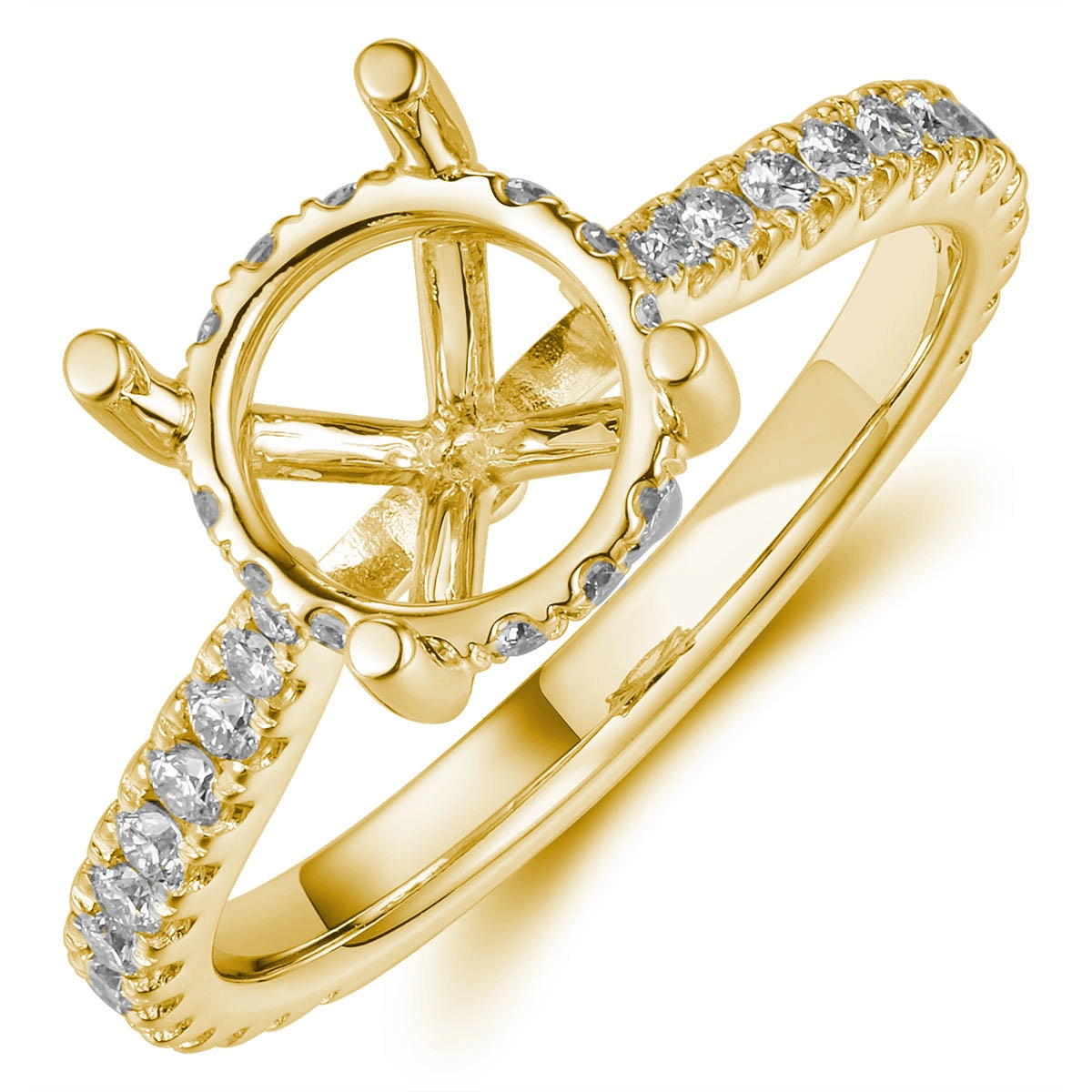 Engagement Collections Engagement Rings in Yellow Gold containing Diamond 467154
