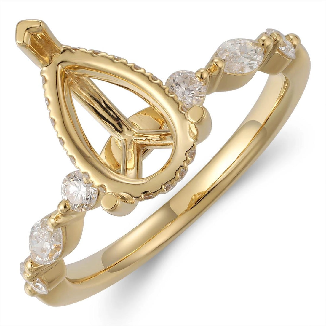 Engagement Collections Engagement Rings in Yellow Gold containing Diamond 467164