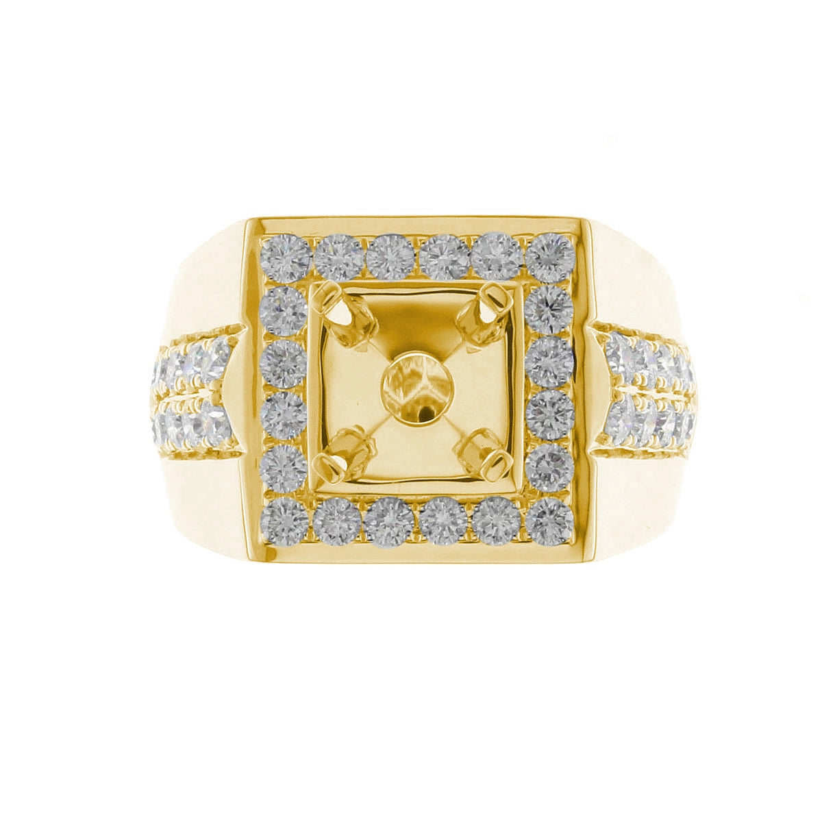 Mens Bands Wedding Rings in Yellow Gold containing Diamond 467177