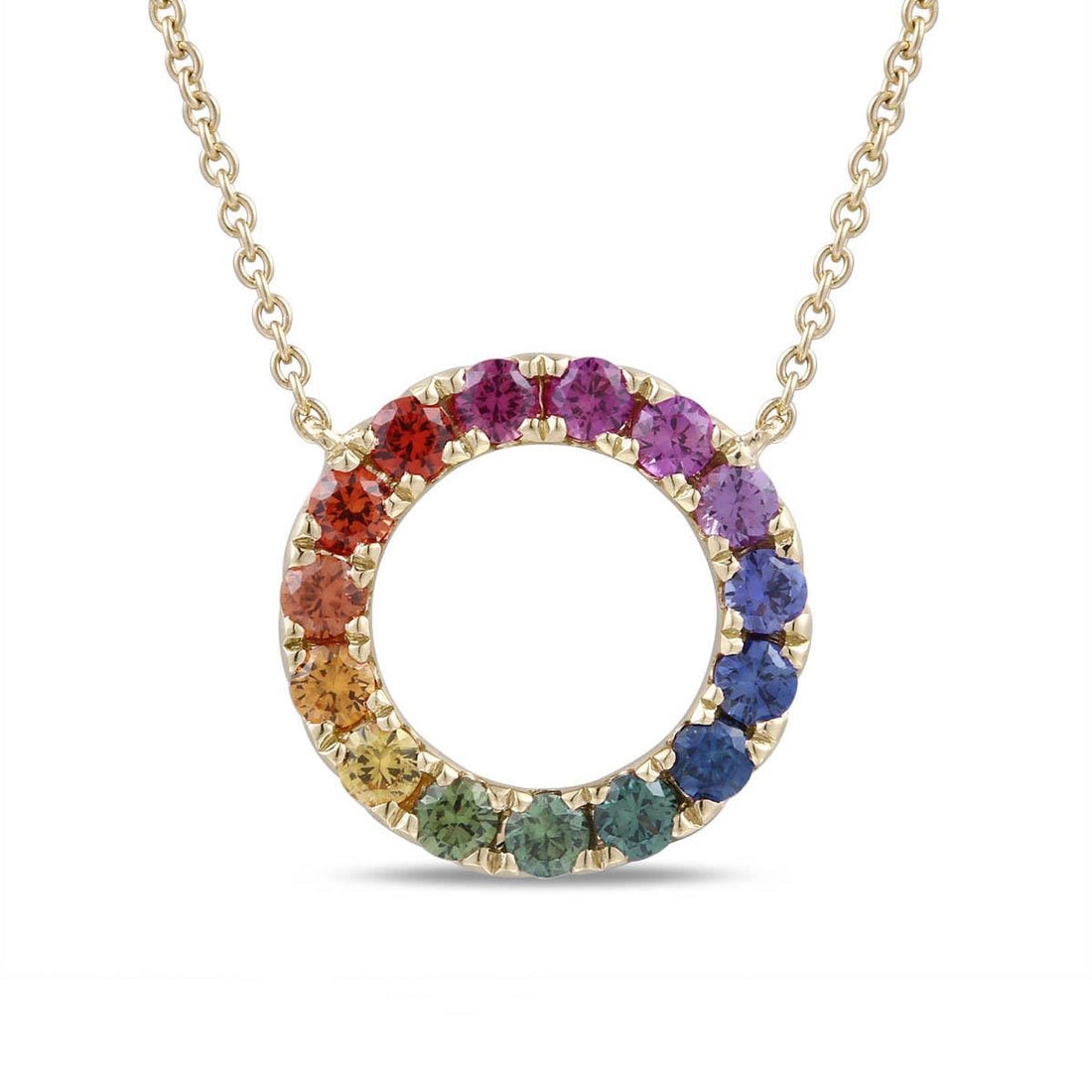 Necklaces Necklaces in Yellow Gold containing Other, Multi-gemstone, Sapphire 467185