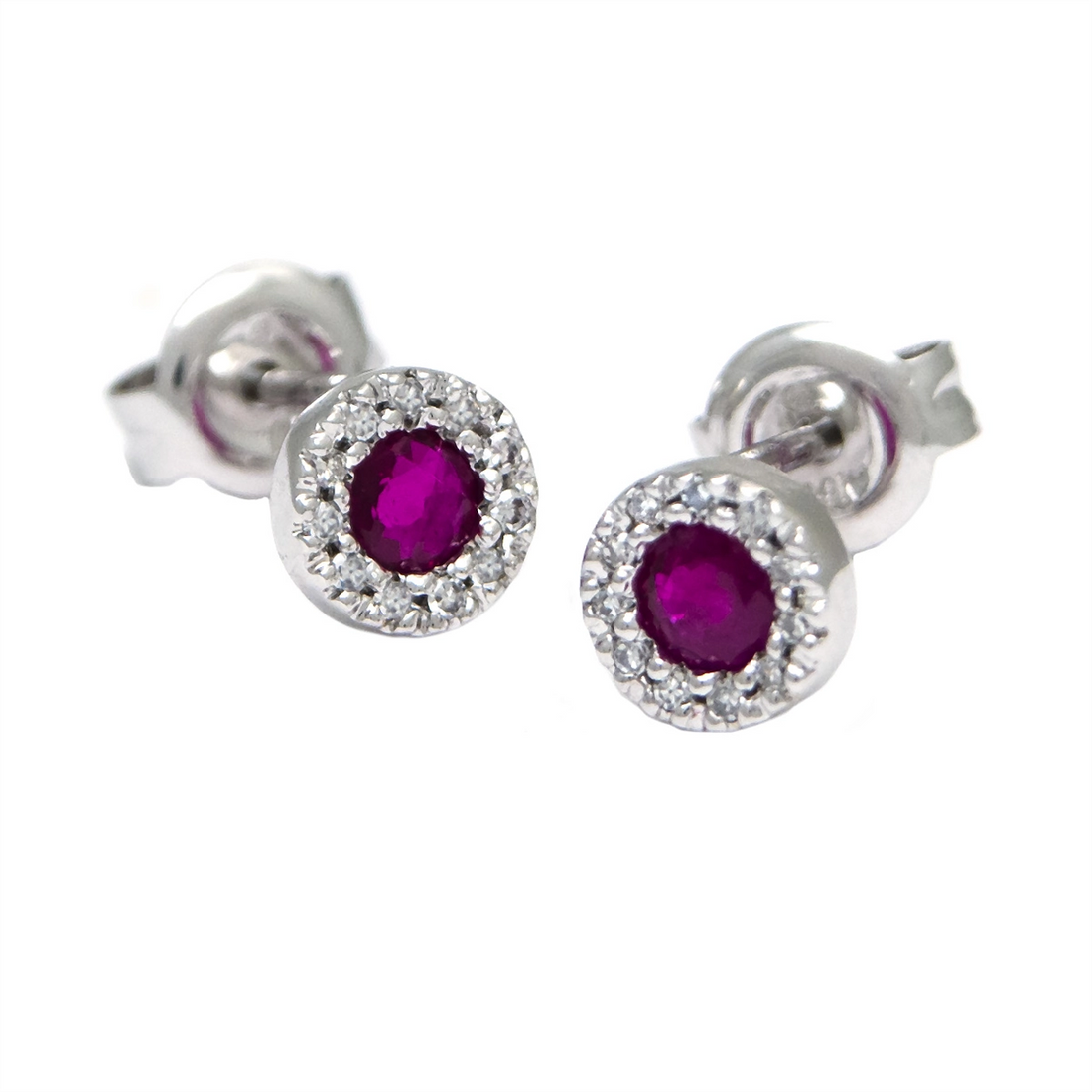 Earrings Earrings in White Gold containing Multi-gemstone, Diamond, Ruby 467494