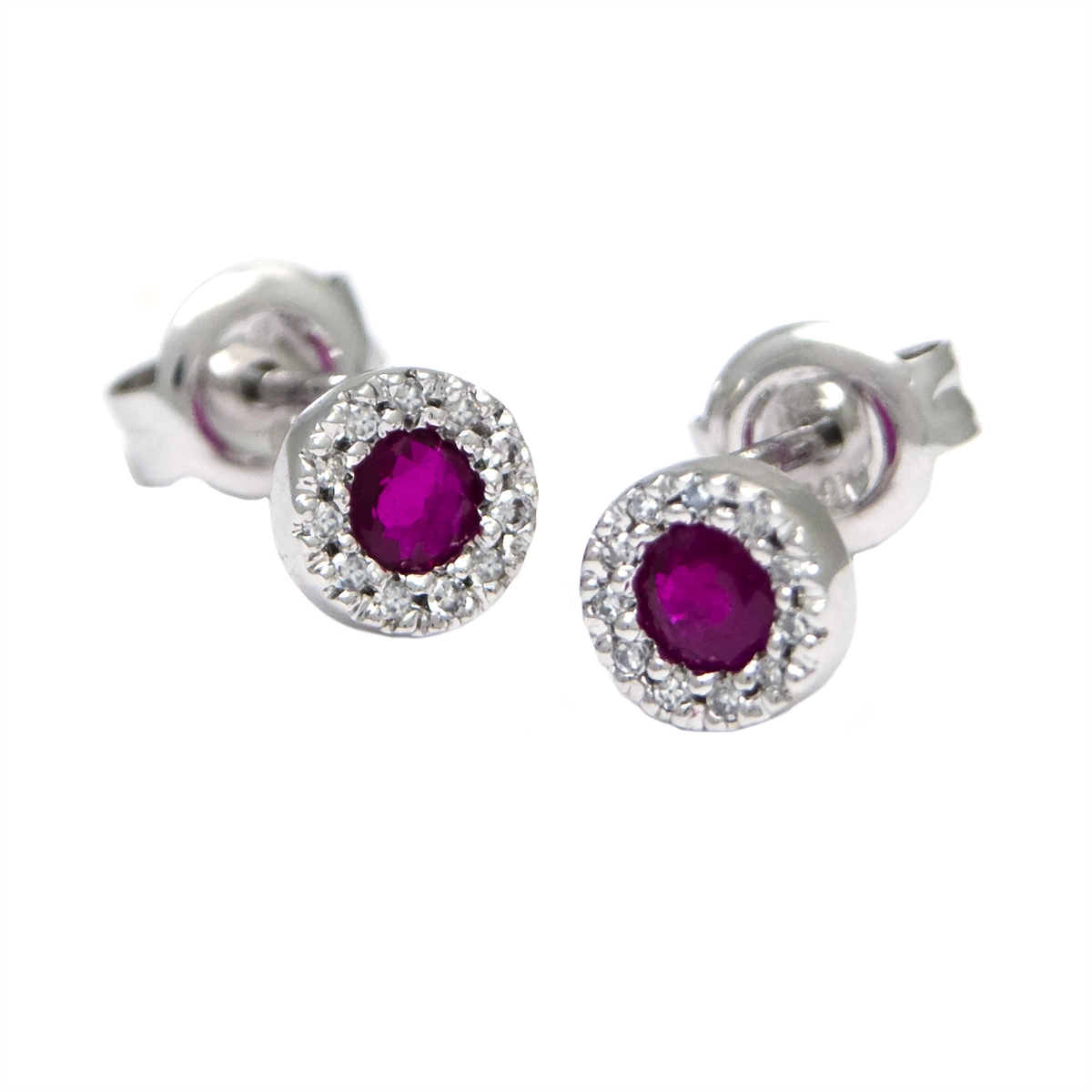 Earrings Earrings in White Gold containing Multi-gemstone, Diamond, Ruby 467494