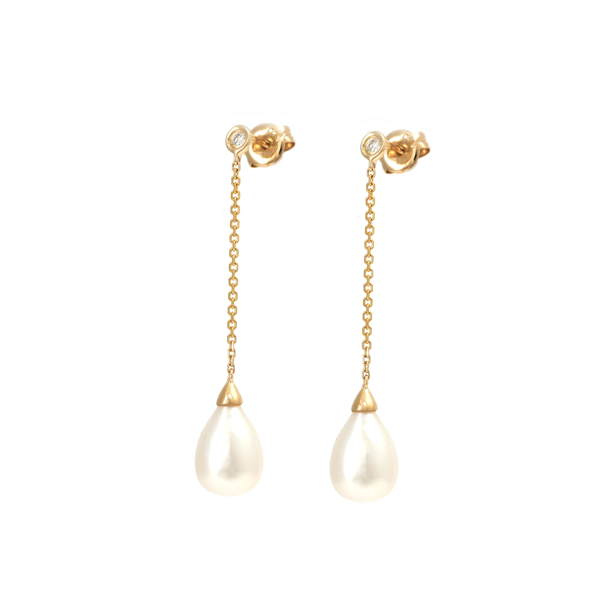 Earrings Earrings in Yellow Gold containing Multi-gemstone, Diamond, Pearl 467496