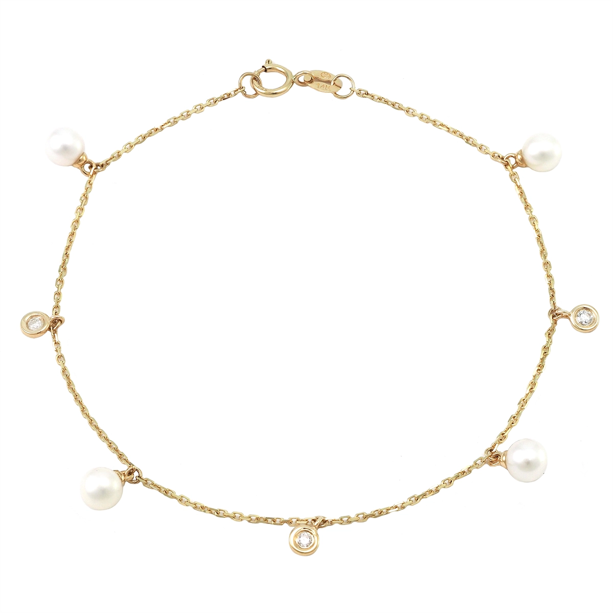 Bracelets Bracelets in Yellow Gold containing Multi-gemstone, Diamond, Pearl 467519