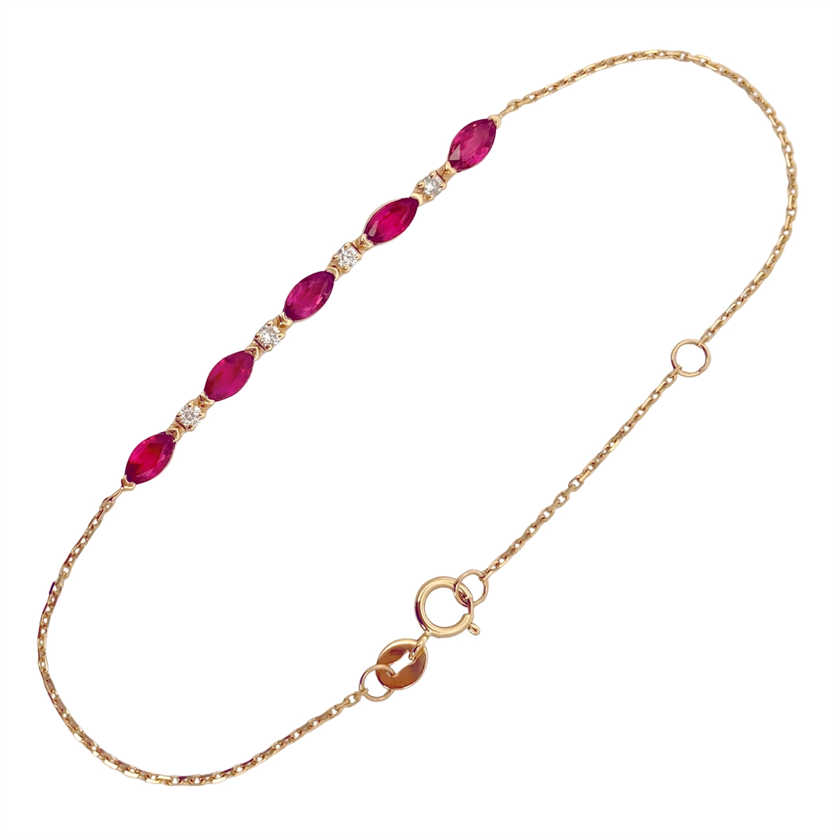 Bracelets Bracelets in Yellow Gold containing Multi-gemstone, Diamond, Ruby 467520