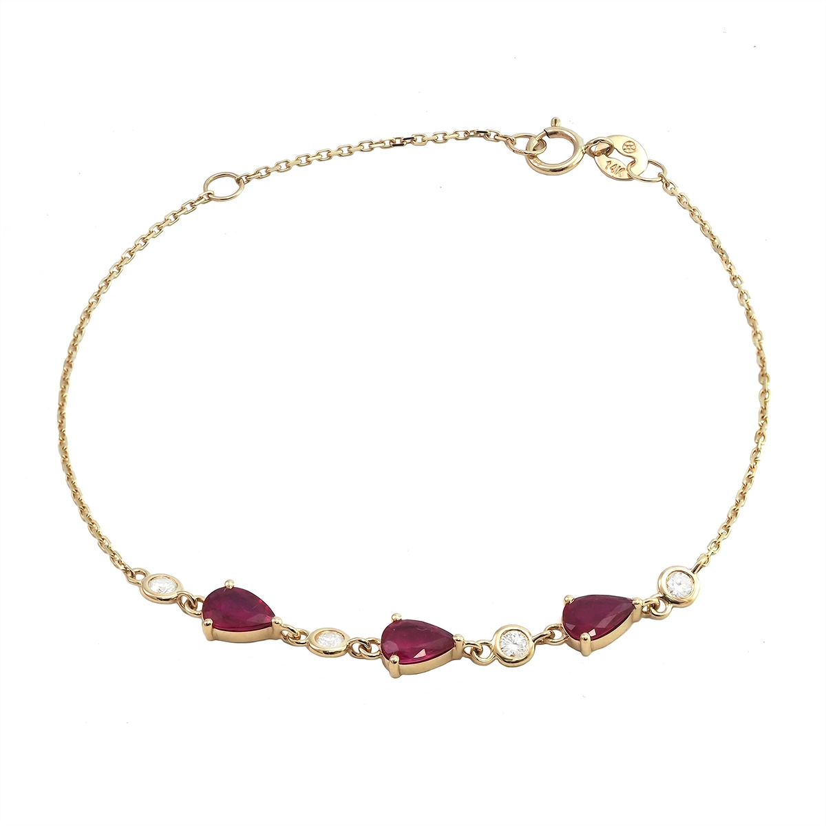 Bracelets Bracelets in Yellow Gold containing Multi-gemstone, Diamond, Ruby 467521