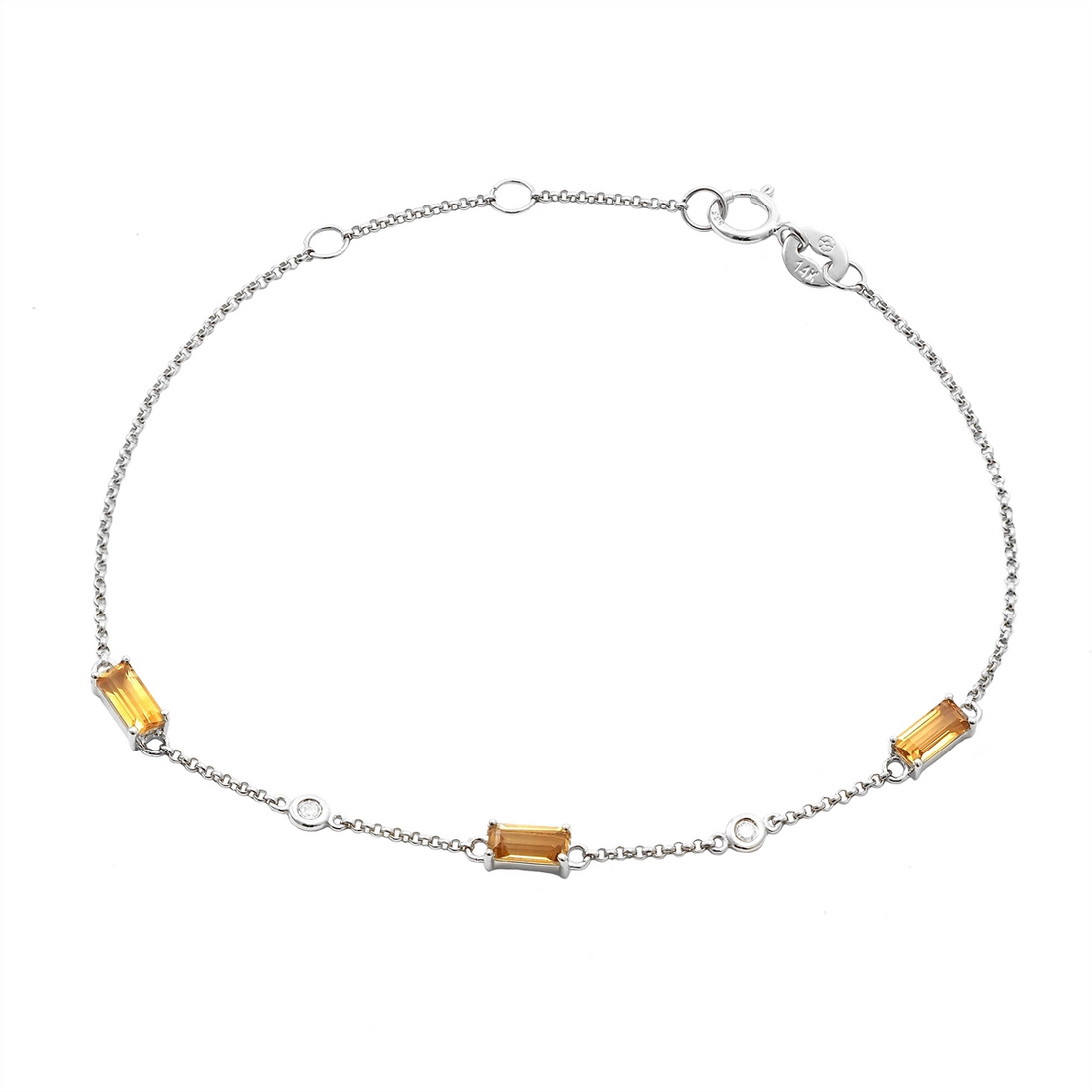 Bracelets Bracelets in White Gold containing Citrine, Multi-gemstone, Diamond 467524
