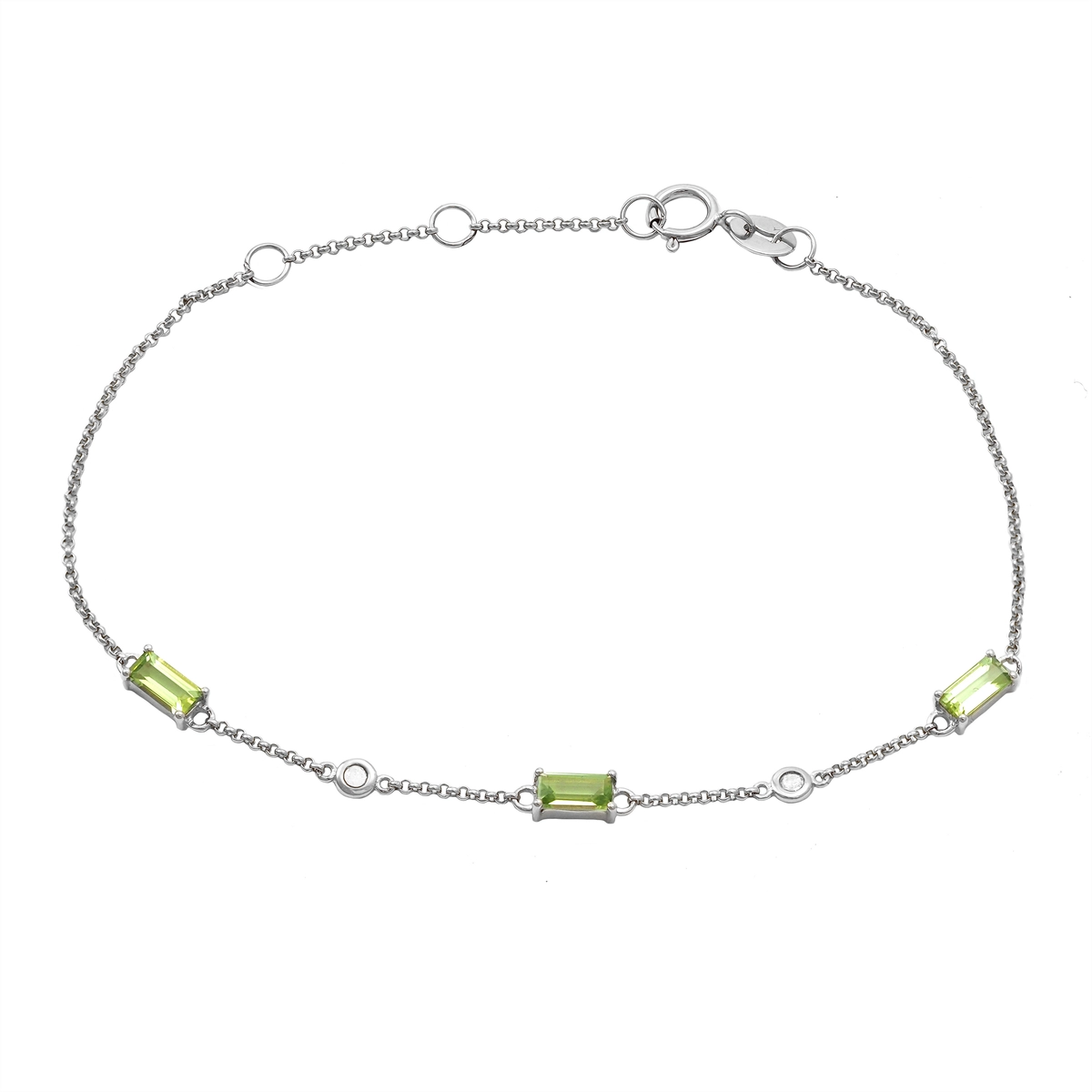 Bracelets Bracelets in White Gold containing Peridot, Multi-gemstone, Diamond 467527
