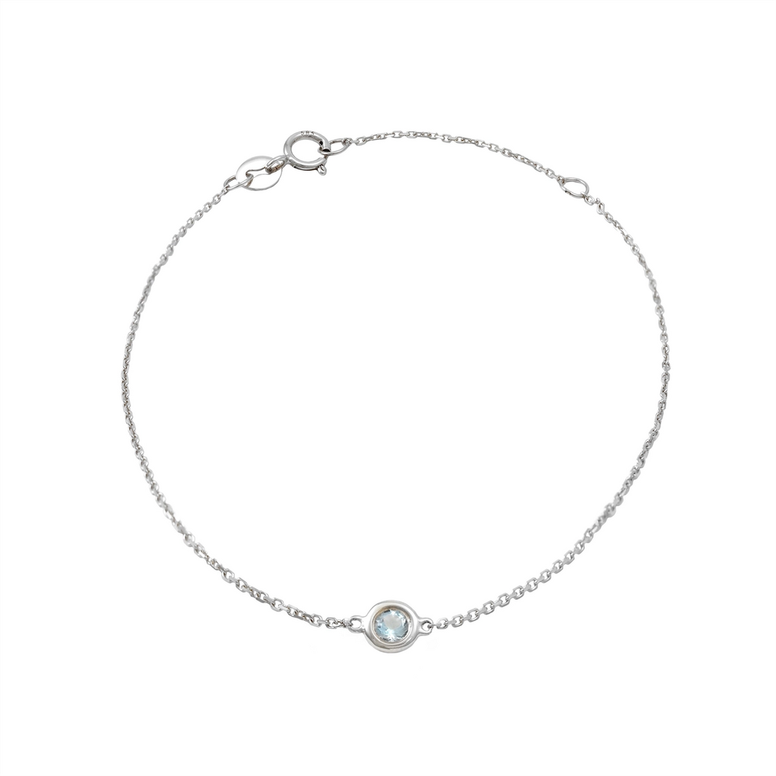 Bracelets Bracelets in White Gold containing Aquamarine 467542