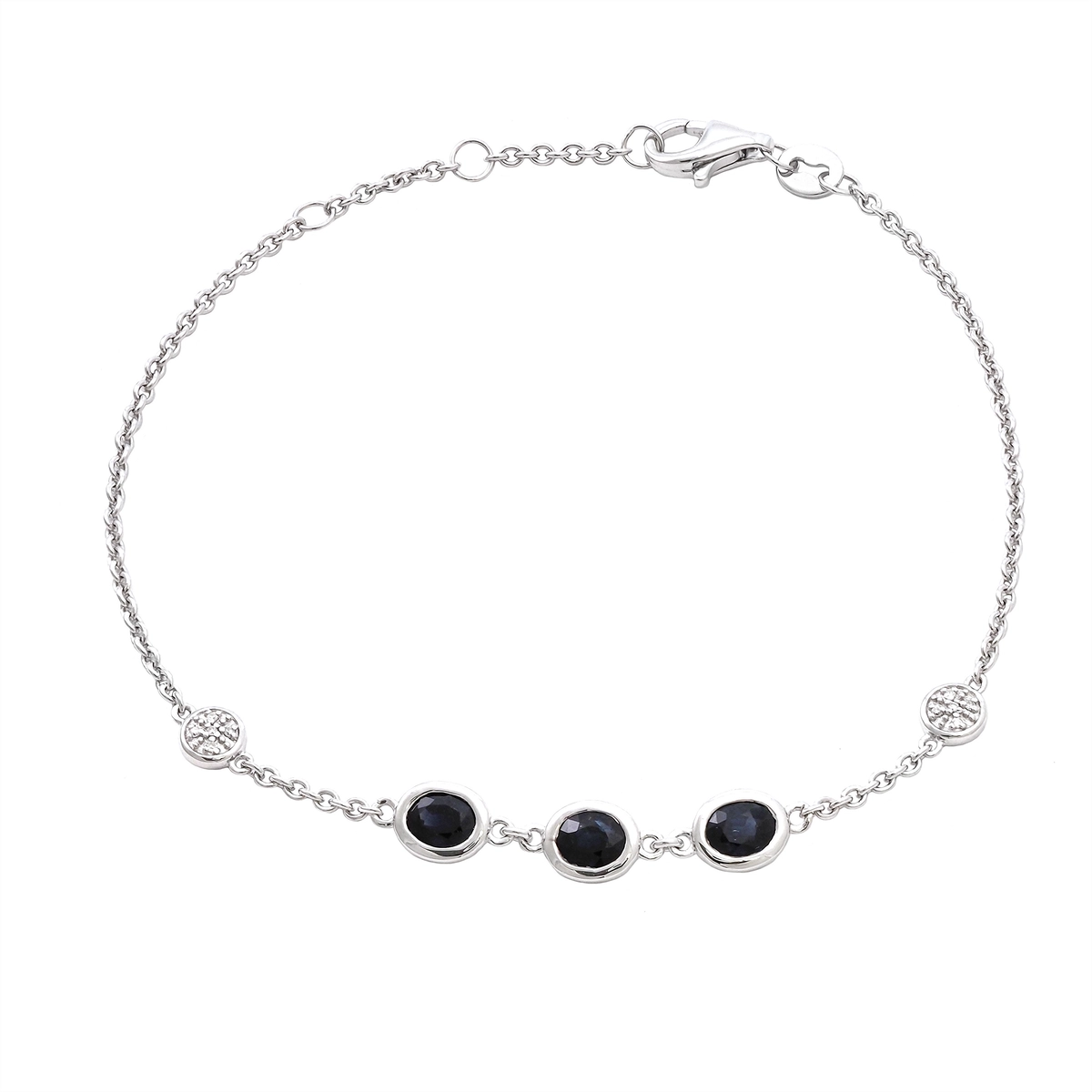 Bracelets Bracelets in Silver containing Multi-gemstone, Diamond, Sapphire 467555