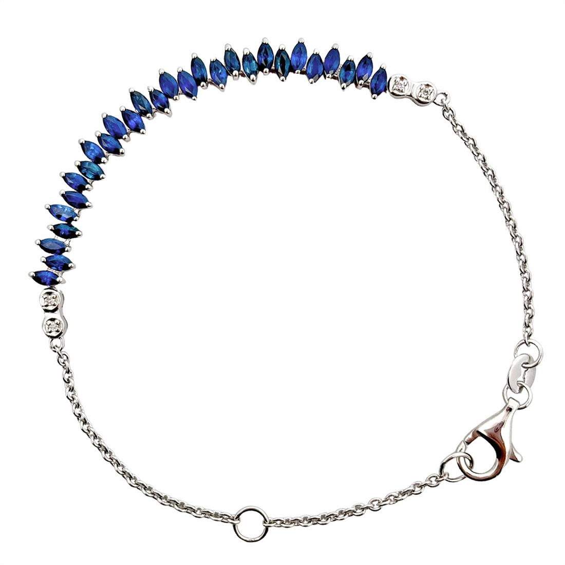 Bracelets Bracelets in Silver containing Multi-gemstone, Diamond, Sapphire 467557