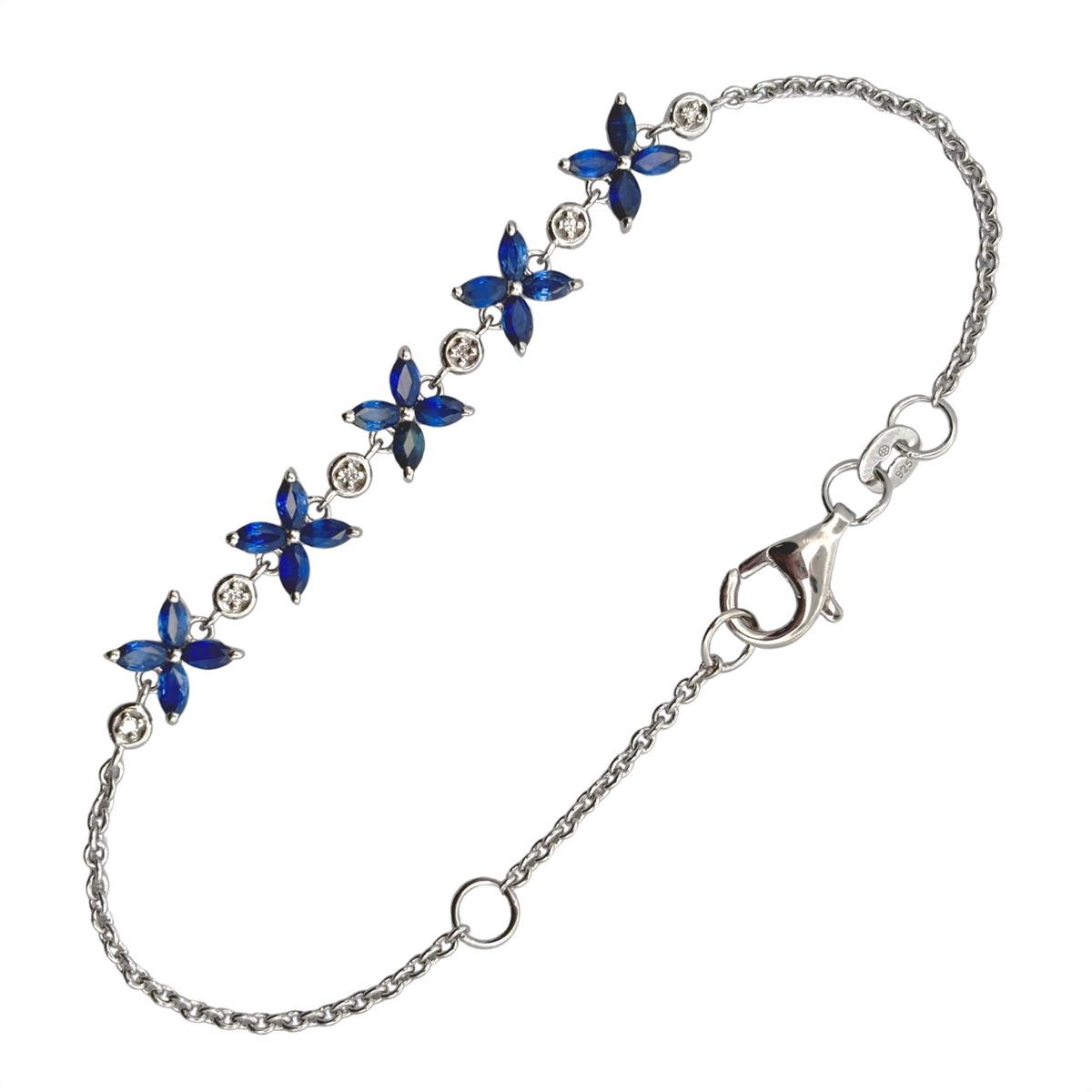 Bracelets Bracelets in Silver containing Multi-gemstone, Diamond, Sapphire 467558