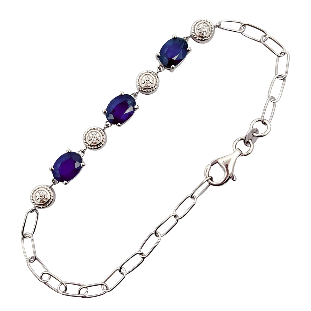 Bracelets Bracelets in Silver containing Multi-gemstone, Diamond, Sapphire 467559