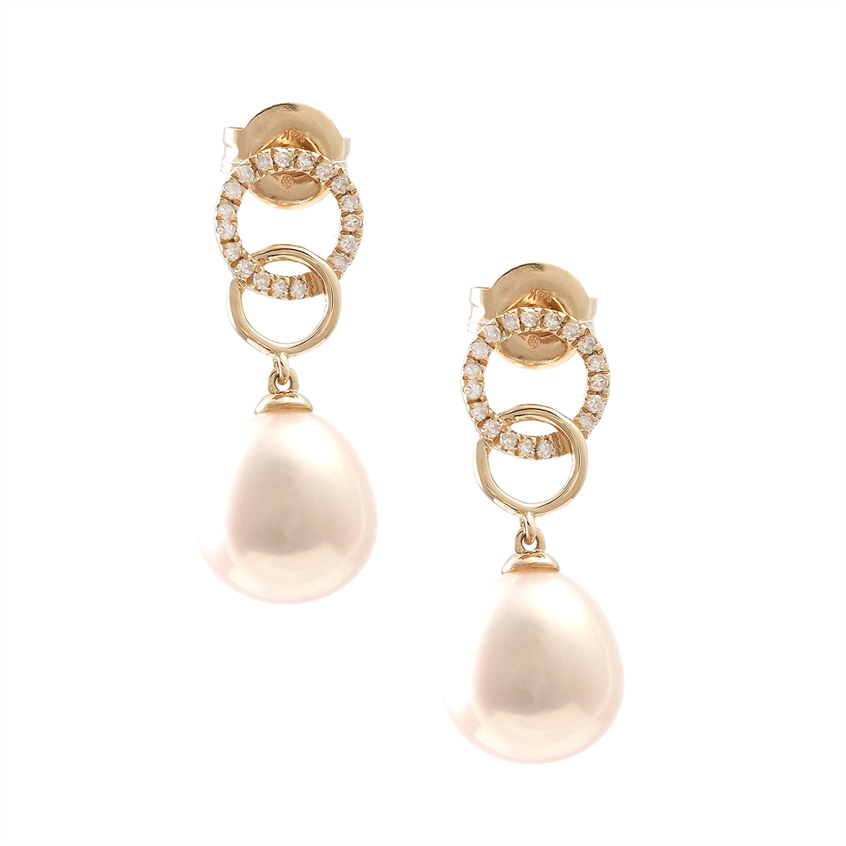Earrings Earrings in Yellow Gold containing Multi-gemstone, Diamond, Pearl 467582