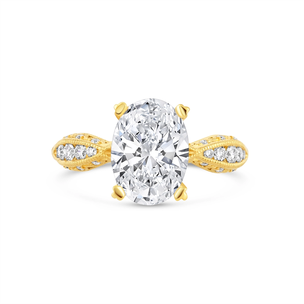 Tacori Engagement Rings in Yellow Gold containing Diamond 2578 OV 11X8 1/2 Y
