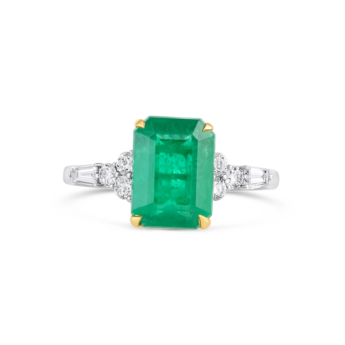 Rings Rings in Mixed Metals containing Multi-gemstone, Diamond, Emerald 468003