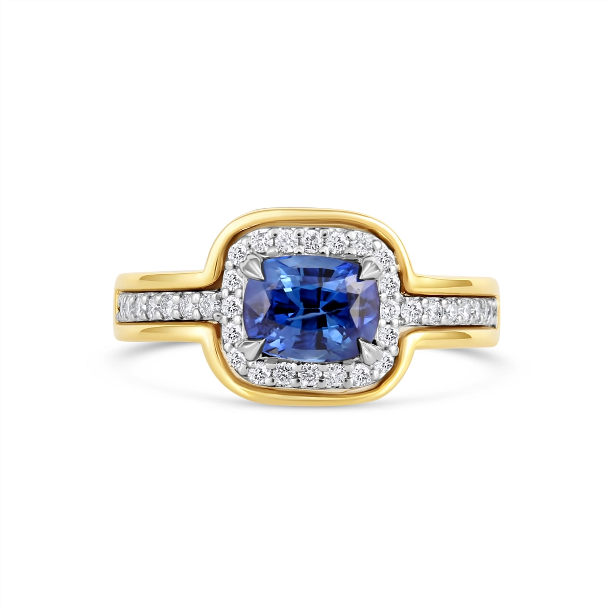 Rings Rings in Mixed Metals containing Multi-gemstone, Diamond, Sapphire 468004