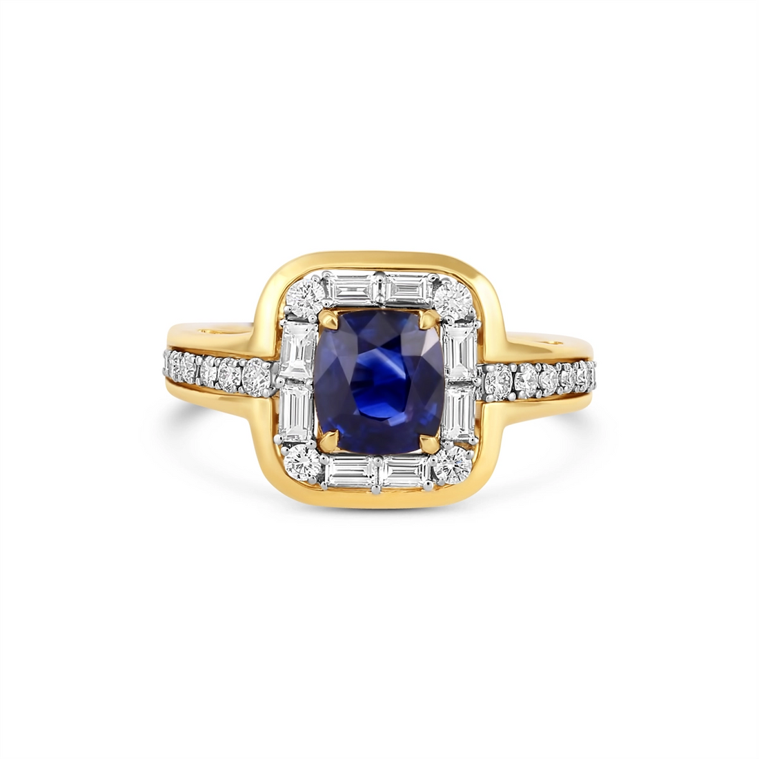 Rings Rings in Mixed Metals containing Multi-gemstone, Diamond, Sapphire 468007