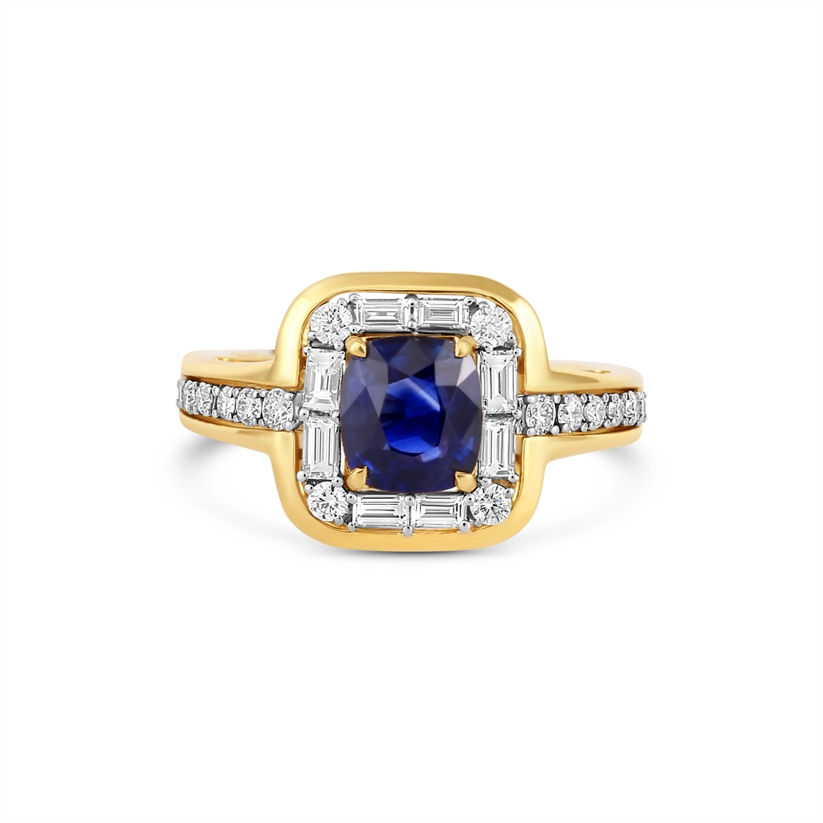 Rings Rings in Mixed Metals containing Multi-gemstone, Diamond, Sapphire 468007