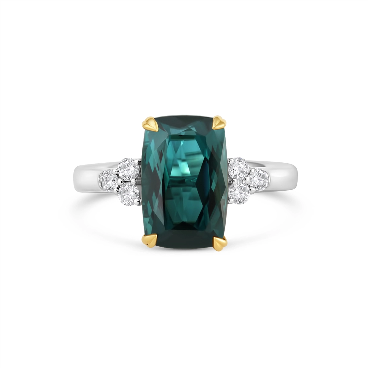 Rings Rings in Mixed Metals containing Green tourmaline, Multi-gemstone, Diamond 468010