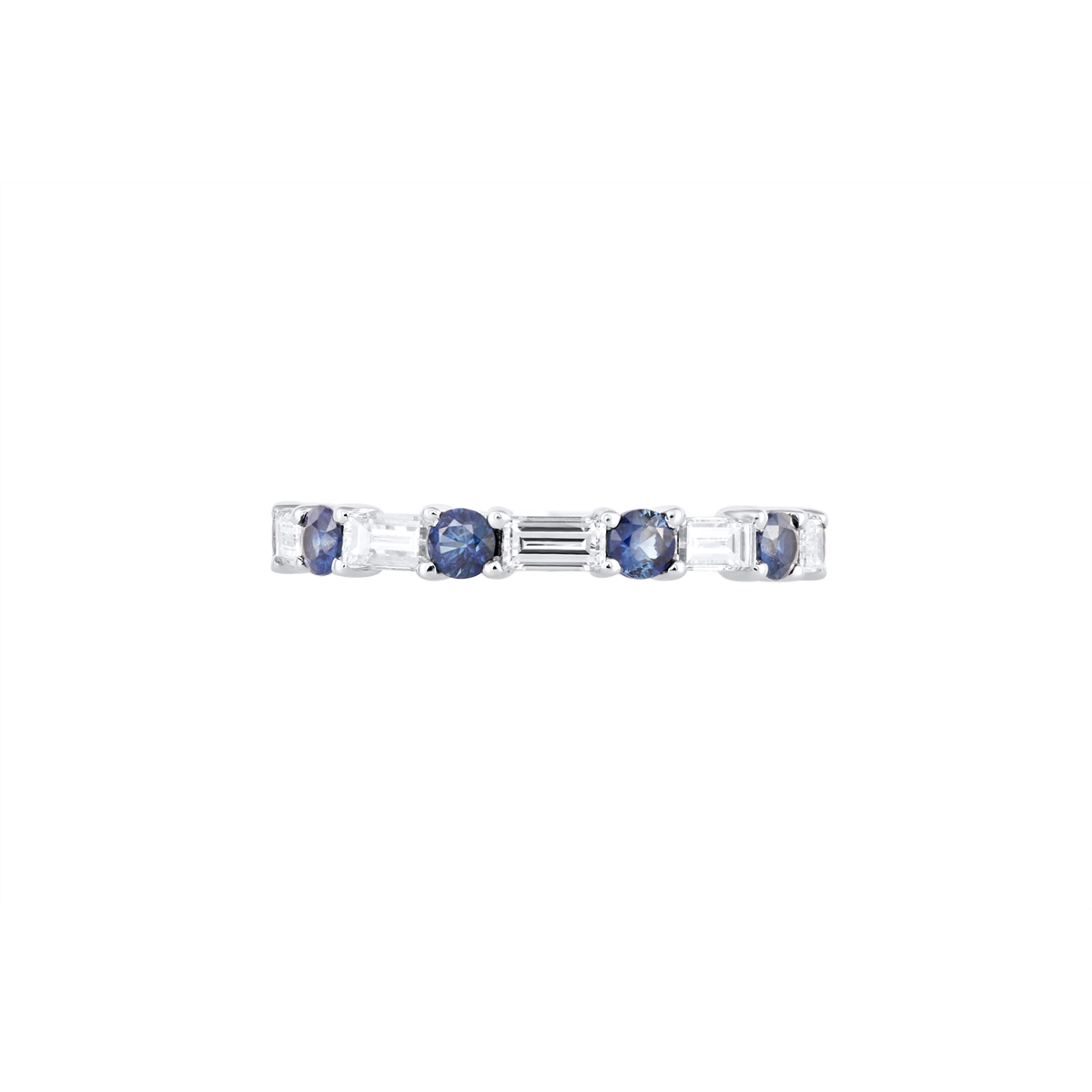 Wedding Bands Wedding Rings in Platinum/Palladium containing Multi-gemstone, Diamond, Sapphire 468012