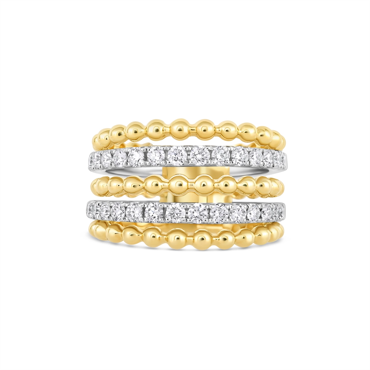 Rings Rings in Mixed Metals containing Diamond 468026