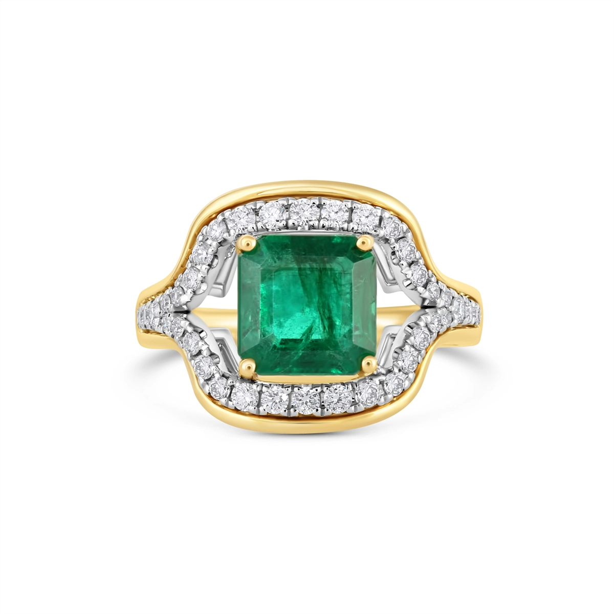 Rings Rings in Mixed Metals containing Multi-gemstone, Diamond, Emerald 468030