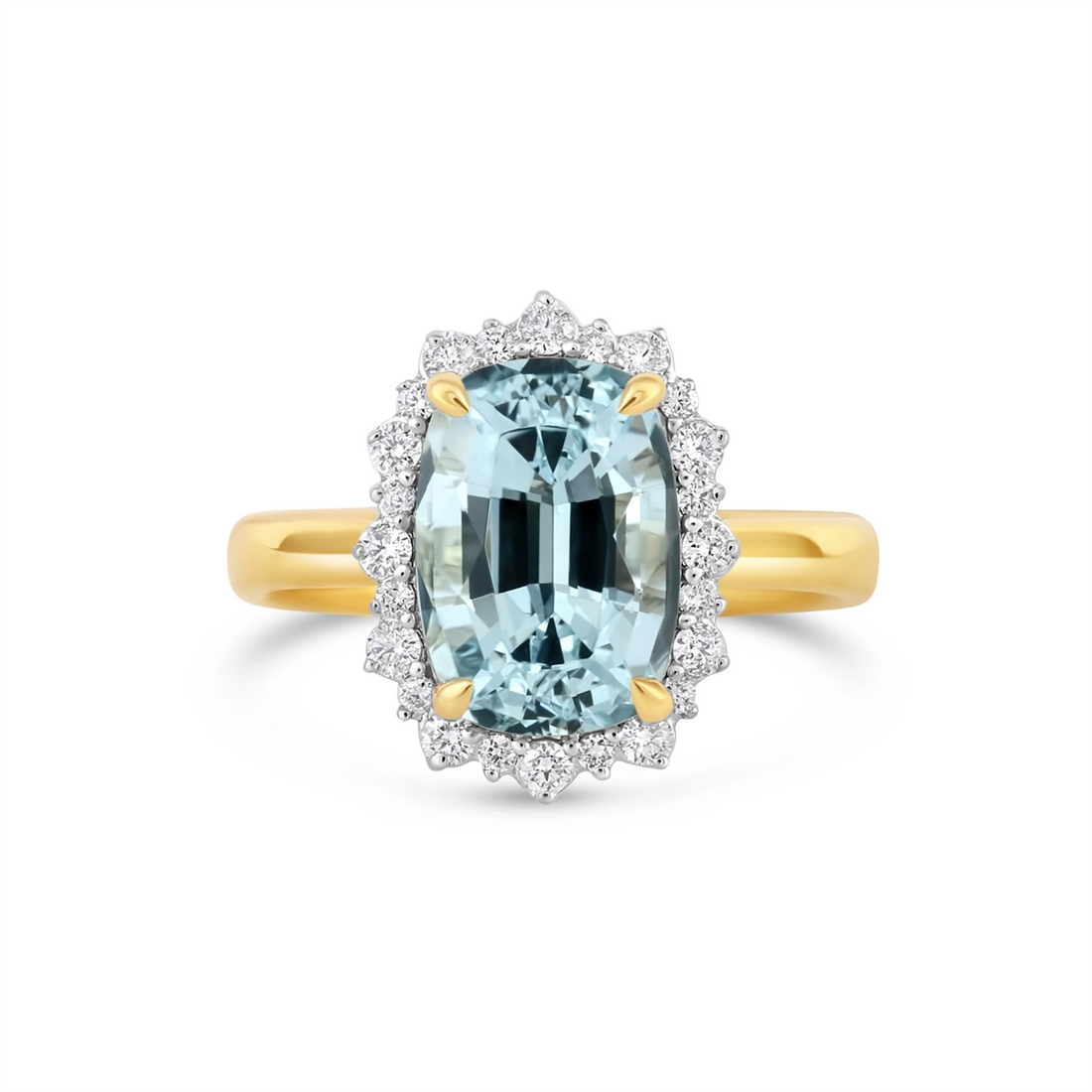 Rings Rings in Yellow Gold containing Aquamarine, Multi-gemstone, Diamond 468040