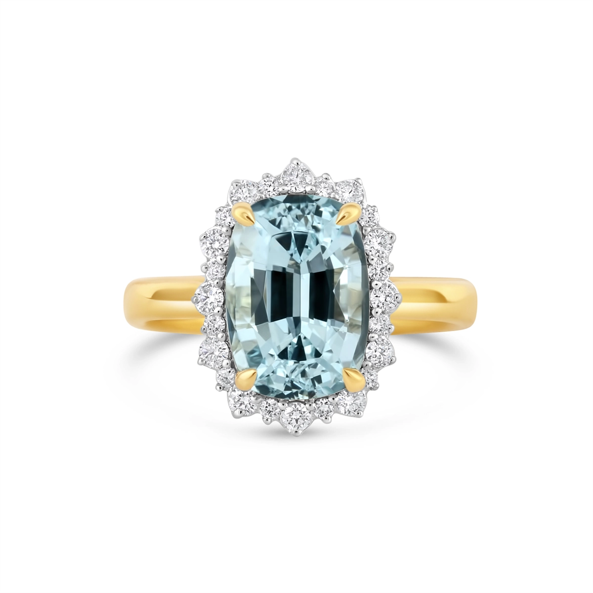 Rings Rings in Yellow Gold containing Aquamarine, Multi-gemstone, Diamond 468040