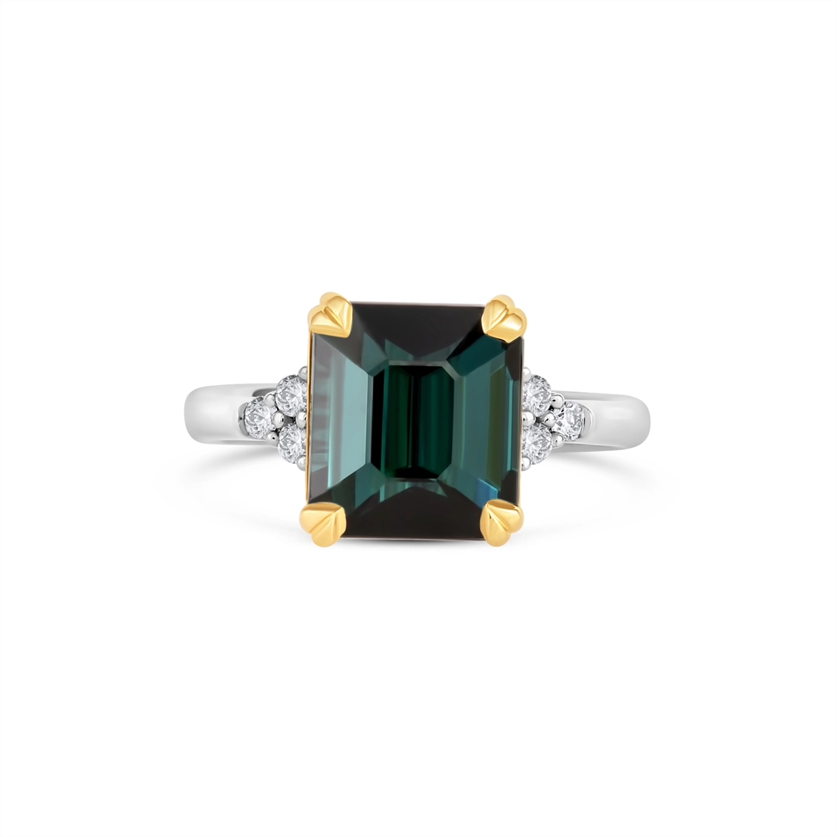 Rings Rings in Mixed Metals containing Green tourmaline, Multi-gemstone, Diamond 468059