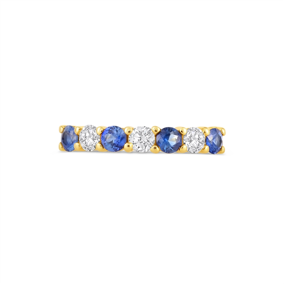 Rings Wedding Rings in Yellow Gold containing Multi-gemstone, Diamond, Sapphire 468064
