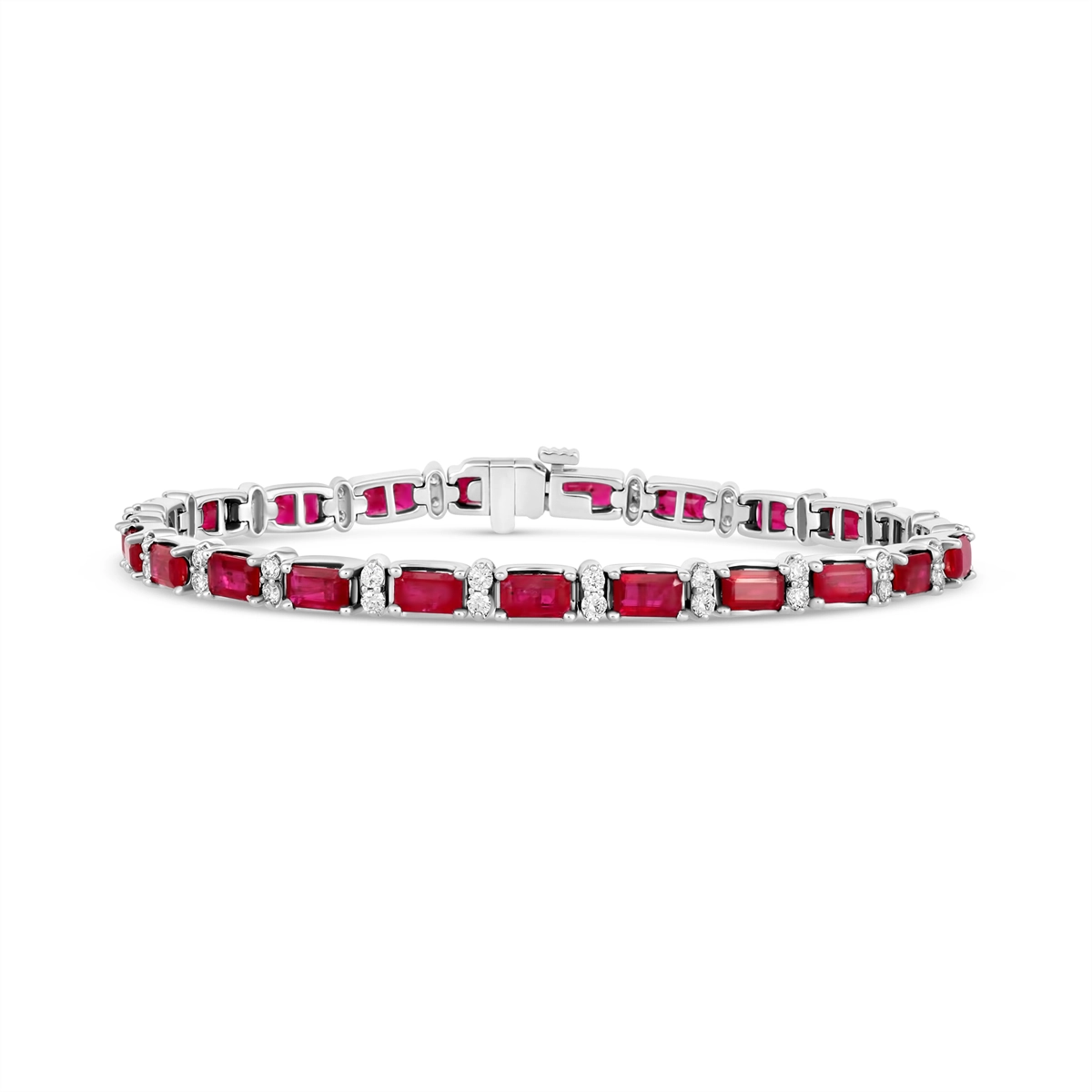 Bracelets Bracelets in White Gold containing Multi-gemstone, Diamond, Ruby 468107