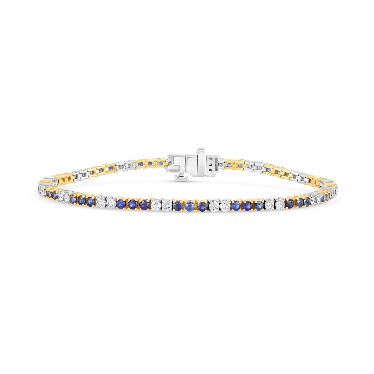 Bracelets Bracelets in Mixed Metals containing Multi-gemstone, Diamond, Sapphire 468115