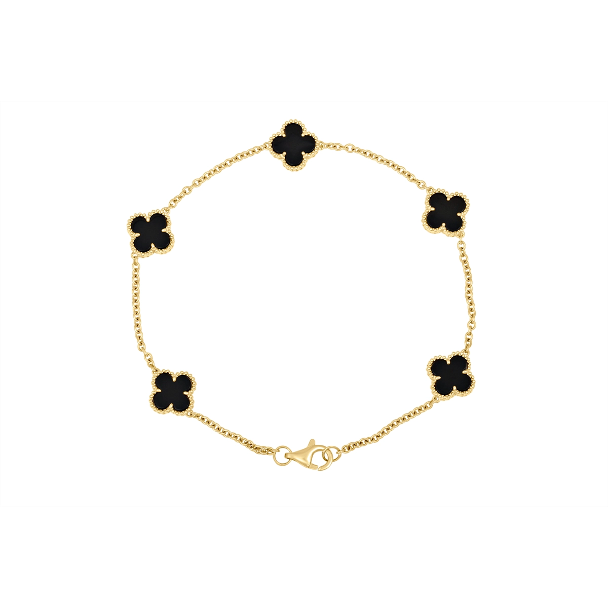 Bracelets Bracelets in Yellow Gold containing Black onyx 468129