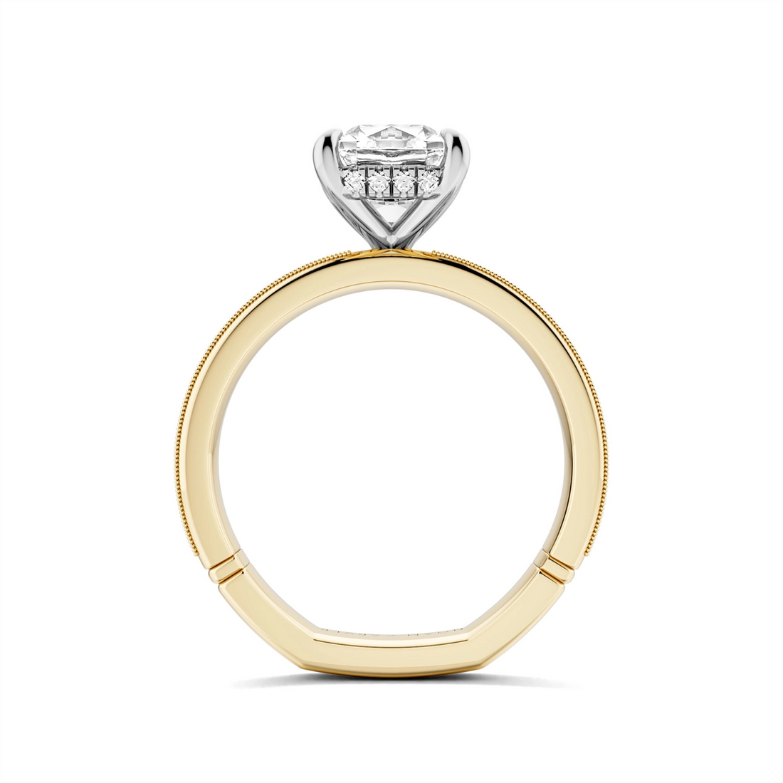 Noam Carver  Engagement Rings in Yellow Gold containing Diamond A162-06YWM-FCYA