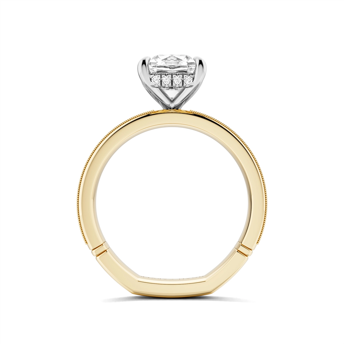 Noam Carver  Engagement Rings in Yellow Gold containing Diamond A162-06YWM-FCYA
