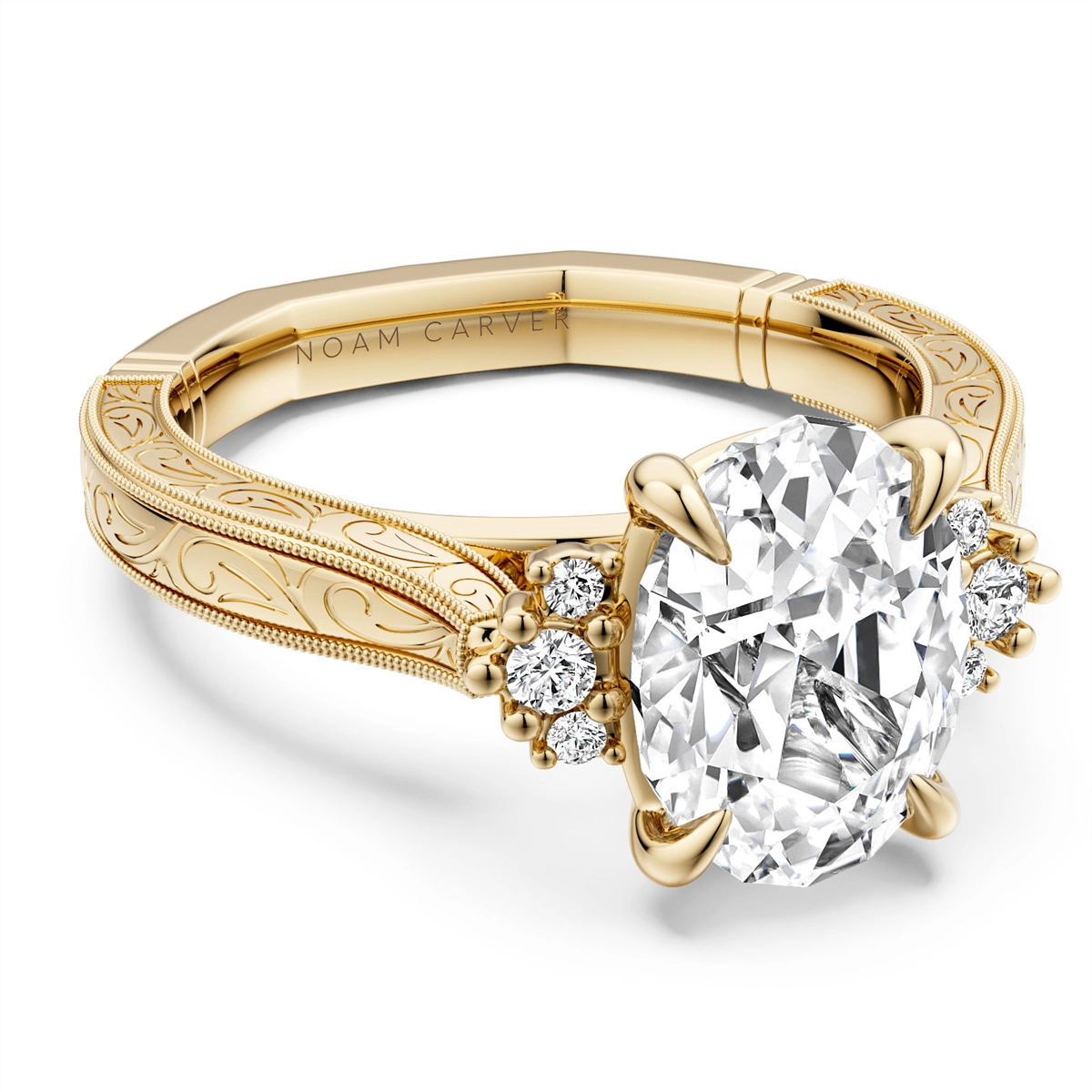 Noam Carver  Engagement Rings in Yellow Gold containing Diamond A171-02YM-FCYA