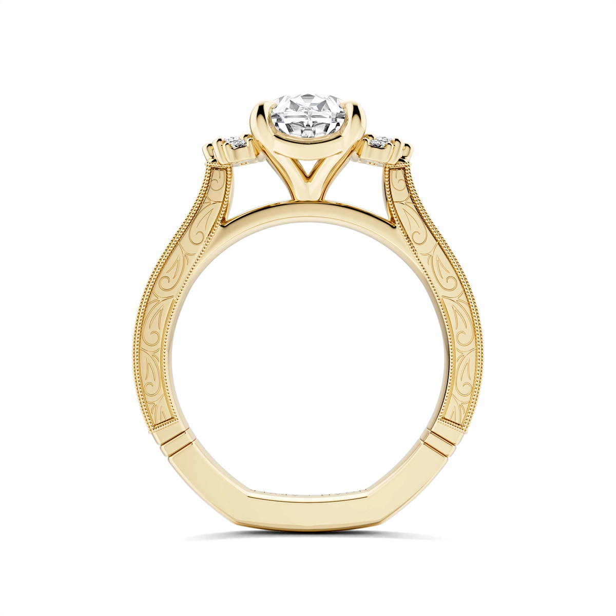 Noam Carver  Engagement Rings in Yellow Gold containing Diamond A171-02YM-FCYA