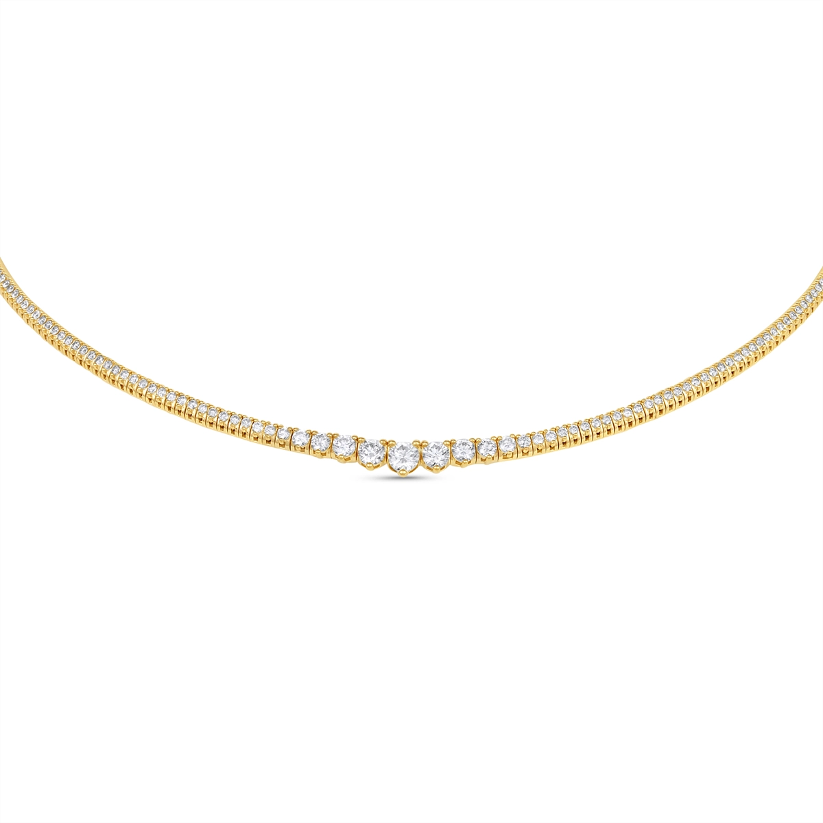 Necklaces Necklaces in Yellow Gold containing Diamond 468164