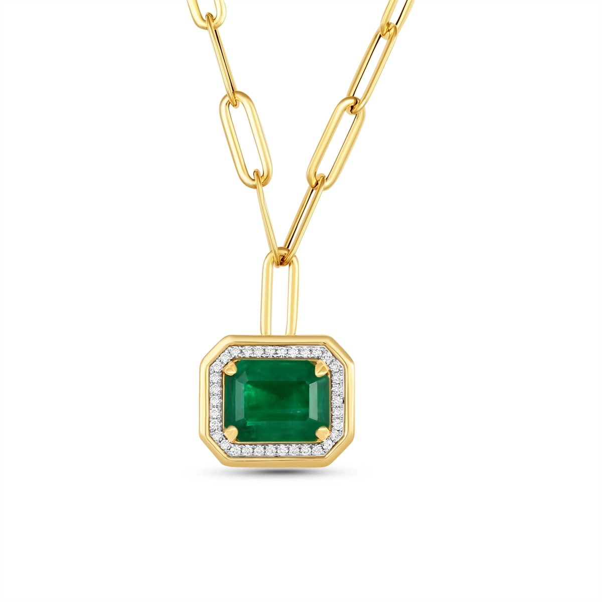 Necklaces Necklaces in Mixed Metals containing Multi-gemstone, Diamond, Emerald 468168