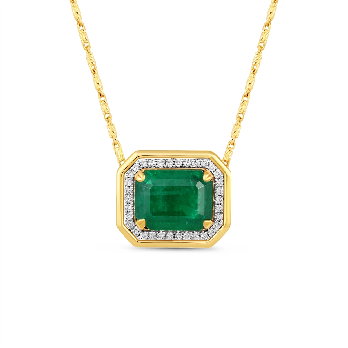 Necklaces Necklaces in Mixed Metals containing Multi-gemstone, Diamond, Emerald 468168