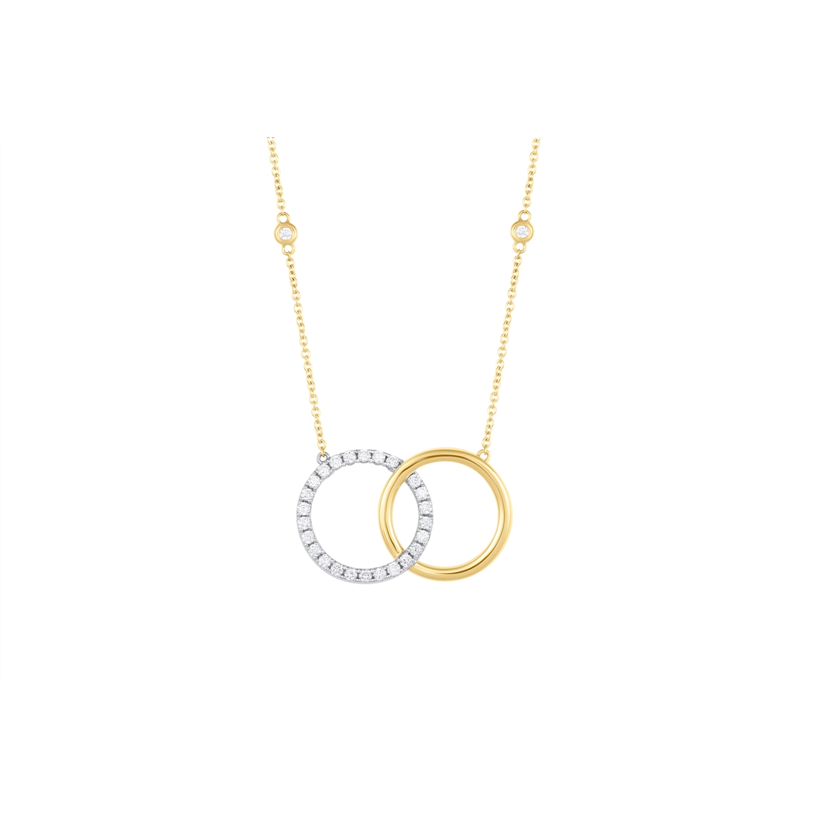 Necklaces Necklaces in Mixed Metals containing Diamond 468175