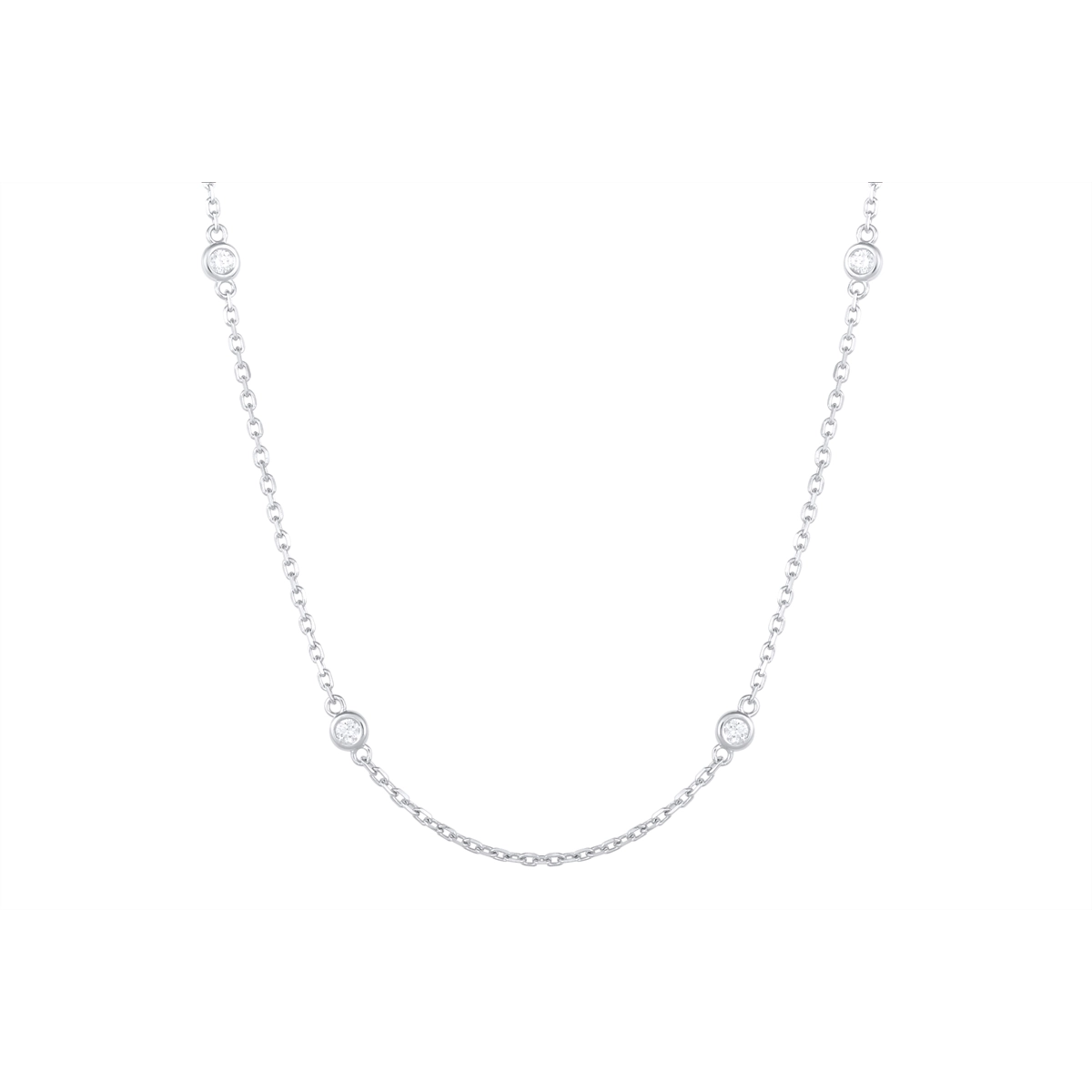 Necklaces Necklaces in White Gold containing Diamond 468178