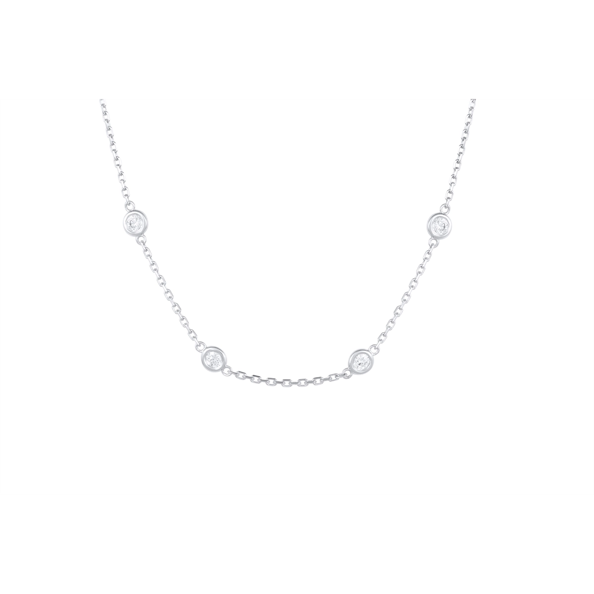 Necklaces Necklaces in White Gold containing Diamond 468179